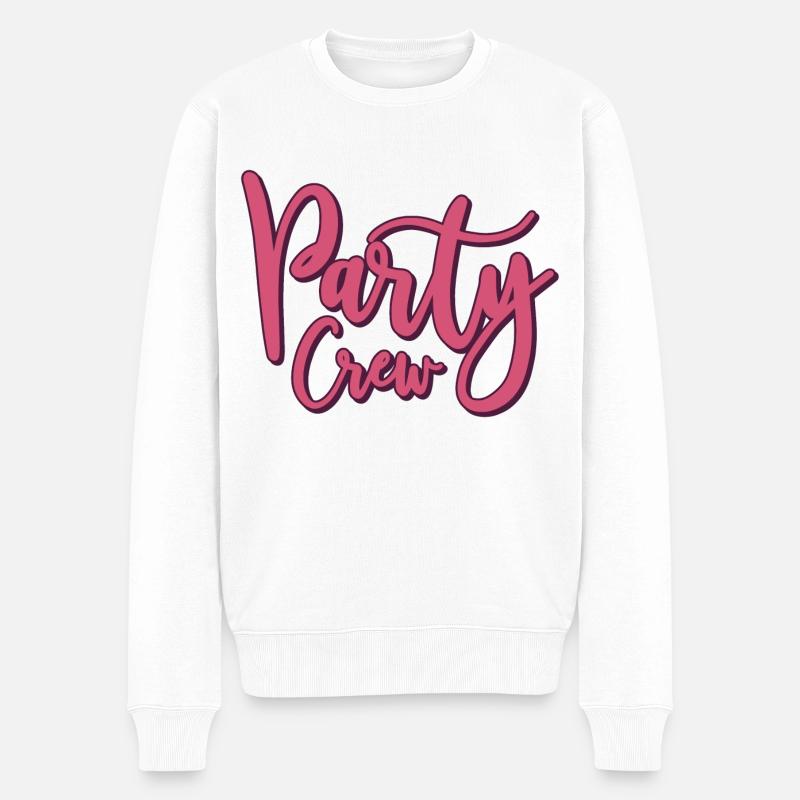 Party Crew Partycrew - Pull Premium bio Homme - blanc