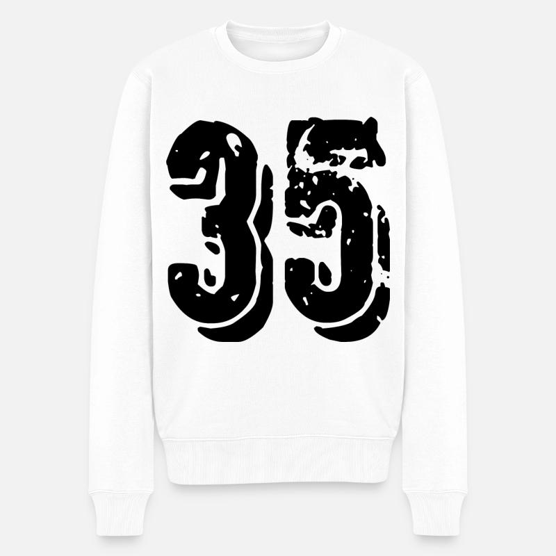 Maillot à 35 chiffres - Pull Premium bio Homme - blanc