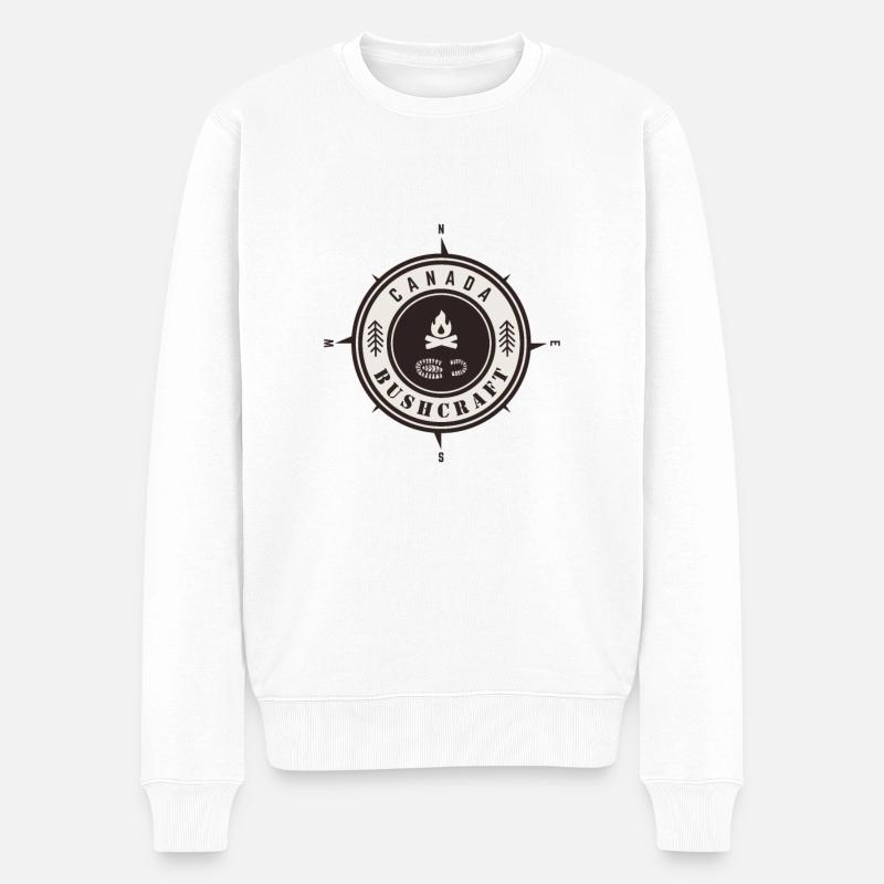 Bushcraft Canada - Pull Premium bio Homme - blanc