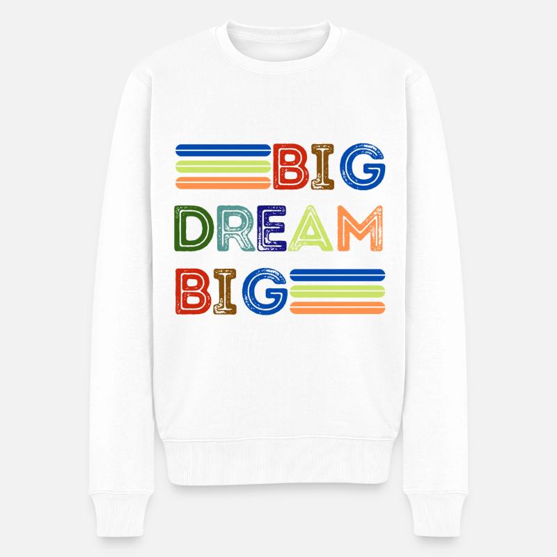Big dream - Pull Premium bio Homme - blanc