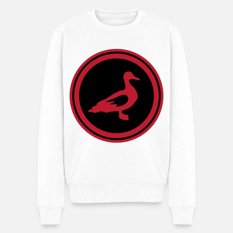 Animal canard - Pull Premium bio Homme - blanc