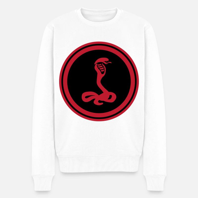 Cobra serpent - Pull Premium bio Homme - blanc