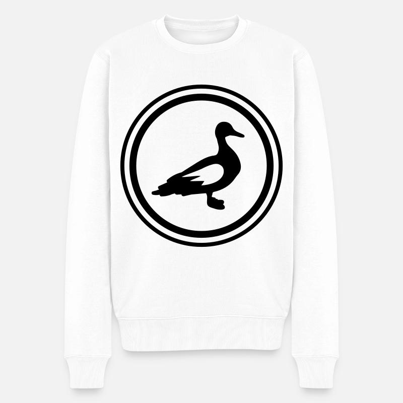 Animal canard - Pull Premium bio Homme - blanc