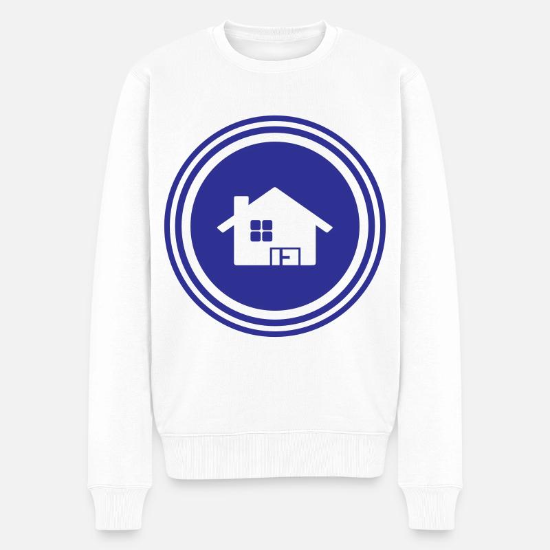 Maison Symbole Accueil - Pull Premium bio Homme - blanc