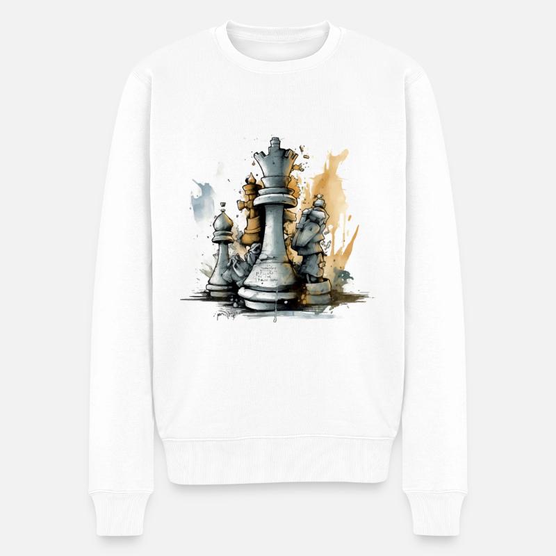Roi acculé - Pull Premium bio Homme - blanc