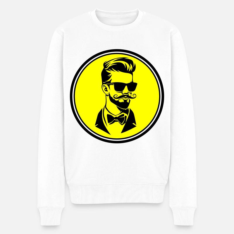 Bräutigam Hochzeit Cool - Männer Premium Bio Pullover - Weiß
