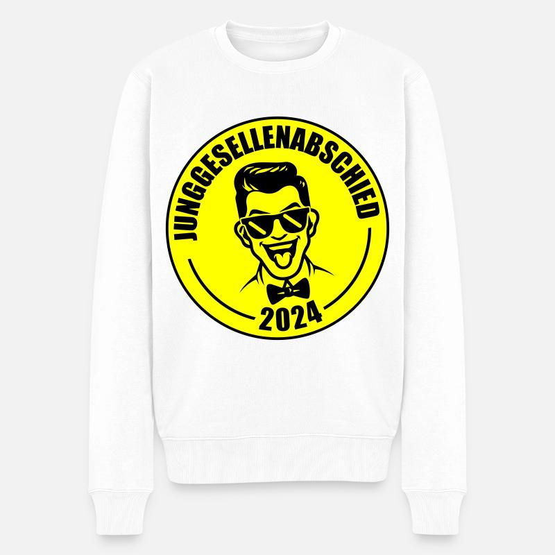 Junggesellenabschied 2024 - Männer Premium Bio Pullover - Weiß