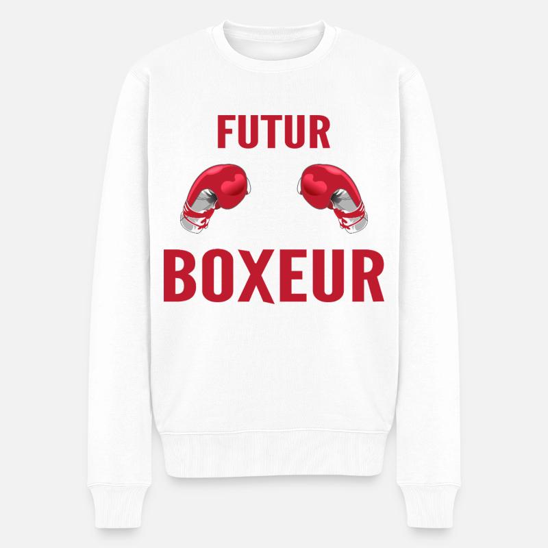 Futur Boxeur - Pull Premium bio Homme - blanc