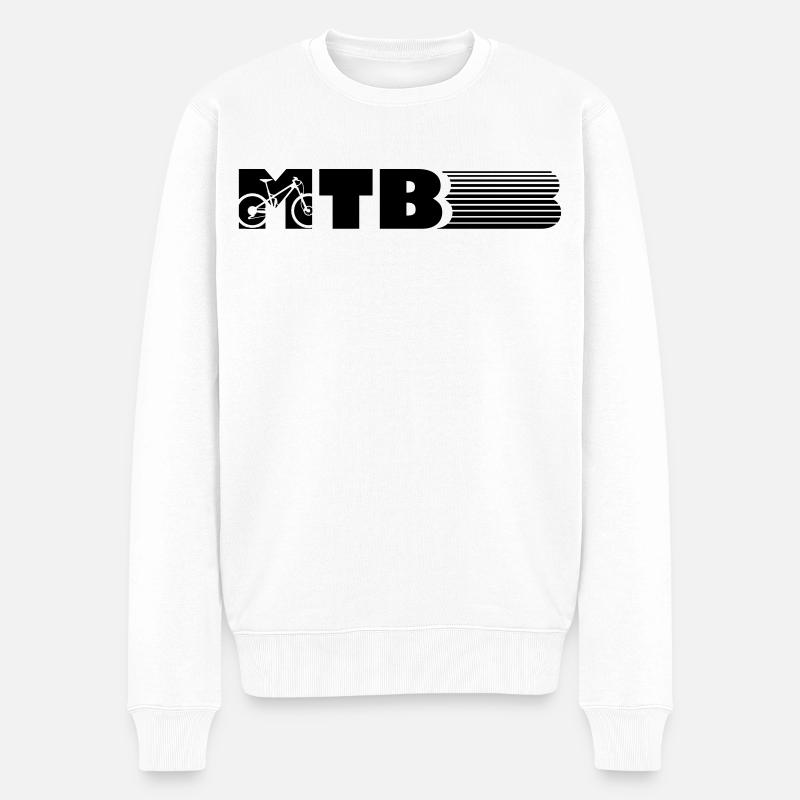 VTT design - Pull Premium bio Homme - blanc