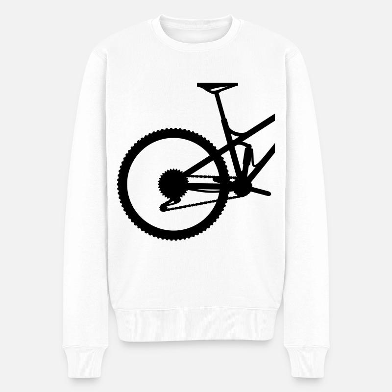 VTT arrière - Pull Premium bio Homme - blanc
