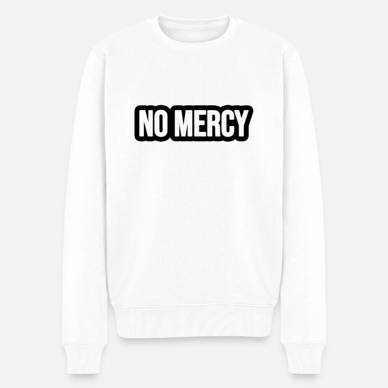 No Mercy ! - Pull Premium bio Homme - blanc