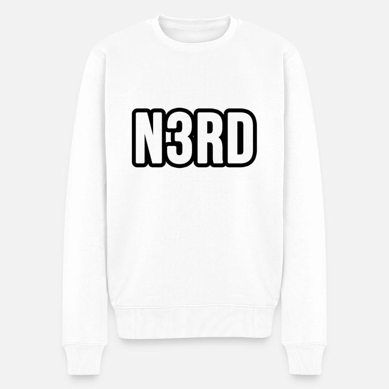 Nerd - Pull Premium bio Homme - blanc