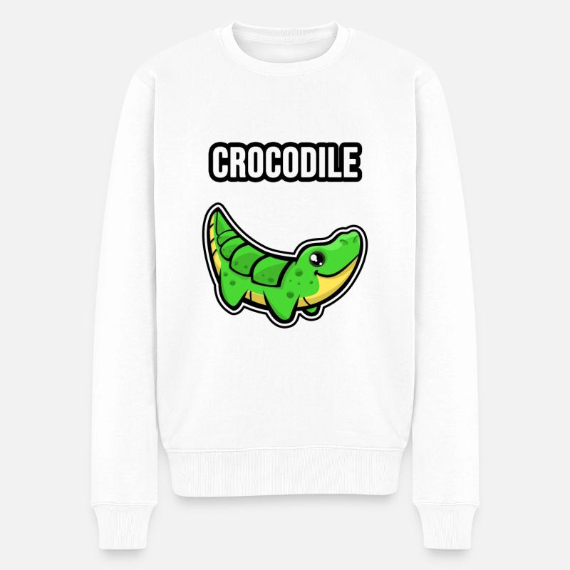 Crocodile ! Crocodile ! - Pull Premium bio Homme - blanc