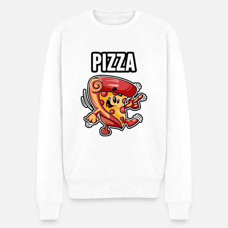 Pizza - Pull Premium bio Homme - blanc