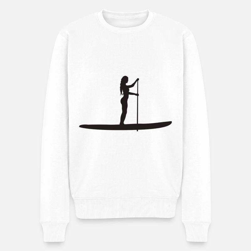 Femme Stand Up Paddle Paddle Paddle - Pull Premium bio Homme - blanc