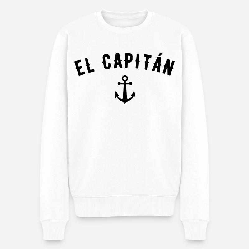 CAPITAINE ESPAGNOL EL CAPITAN - Pull Premium bio Homme - blanc