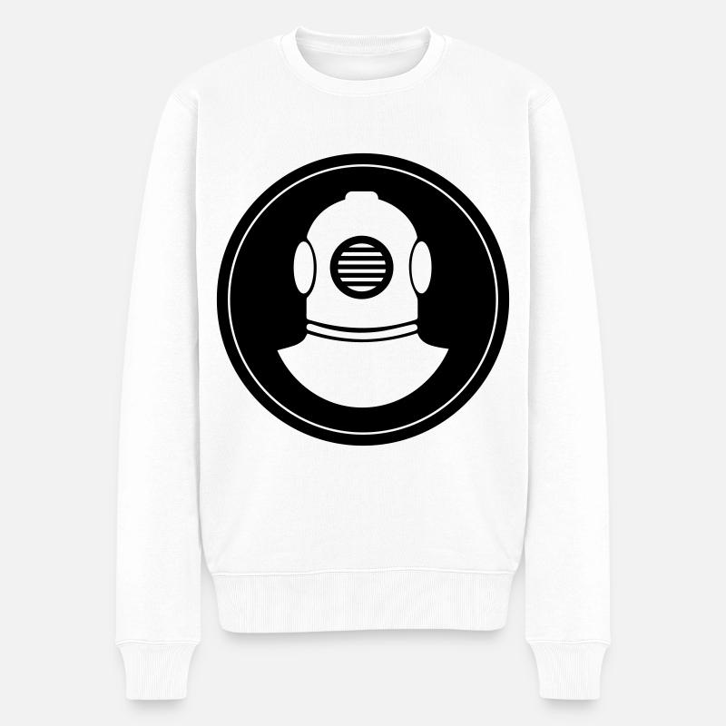 Cercle de casques de plongée - Pull Premium bio Homme - blanc