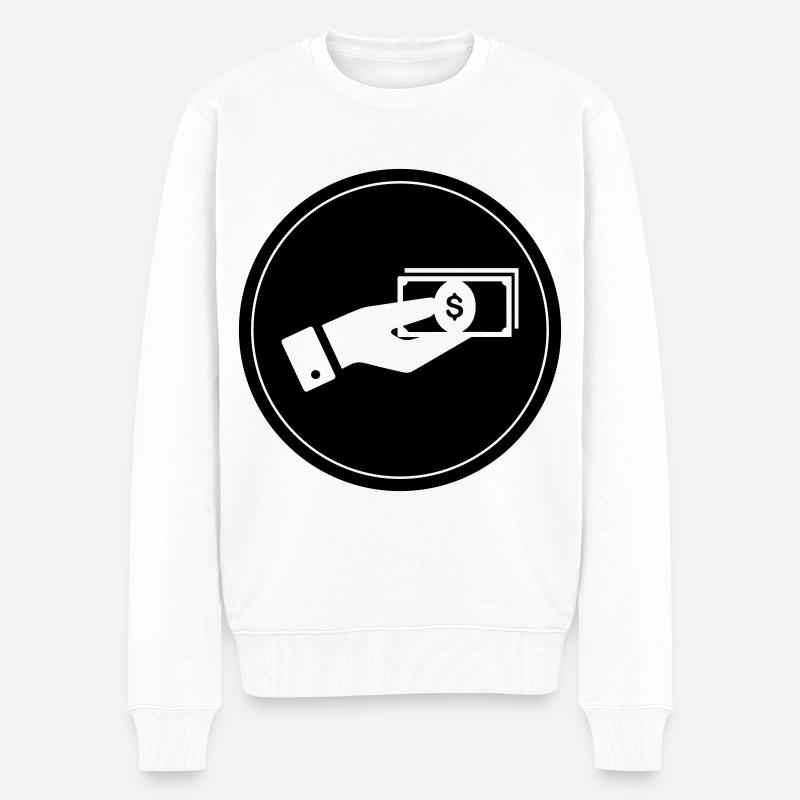 Icône d’argent - Pull Premium bio Homme - blanc