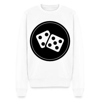 Cercle du casino Dice - Pull Premium bio Homme - blanc - Devant - Thijin (182cm)