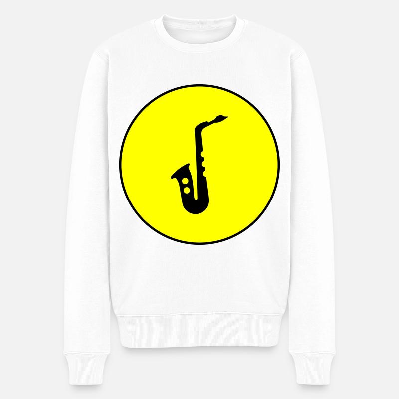 Symbole de trompette - Pull Premium bio Homme - blanc