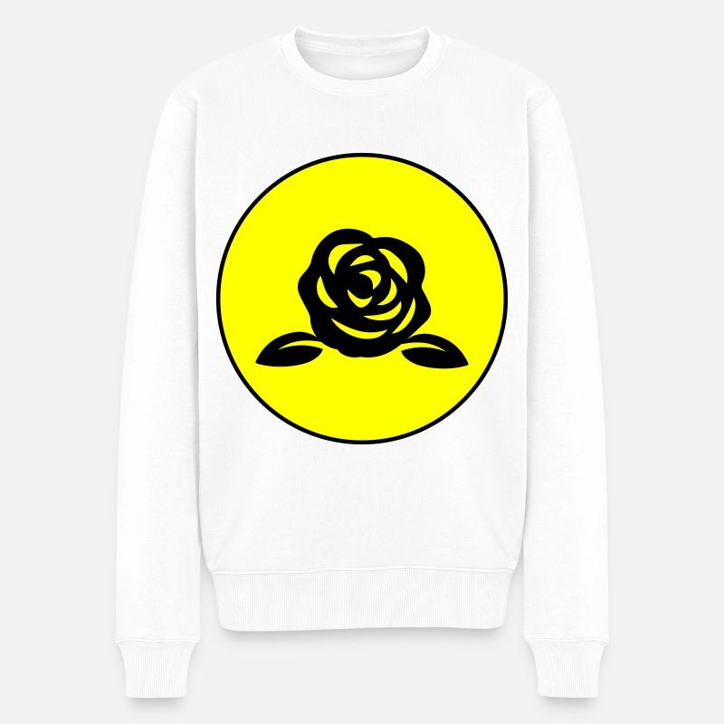 Symbole de la rose - Pull Premium bio Homme - blanc