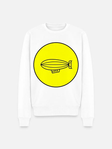 Zeppelin Icon Symbol - Männer Premium Bio Pullover - Weiß