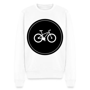 Cycling - Men's Premium Organic Jumper - white - Front - Thijin (182cm)