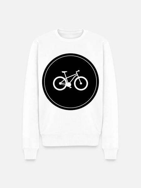 Cycling - Men's Premium Organic Jumper - white