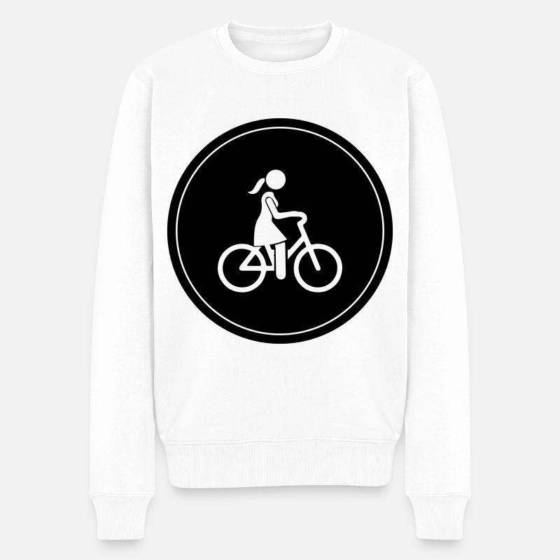 Icône vélo - Pull Premium bio Homme - blanc