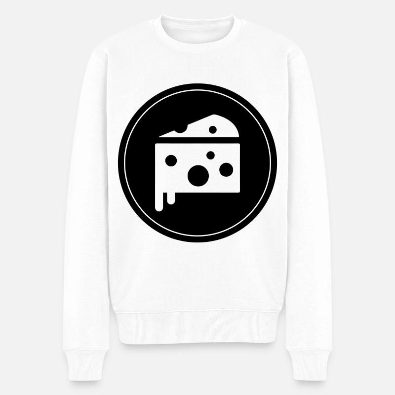 Käse Symbol Cheese - Pull Premium bio Homme - blanc
