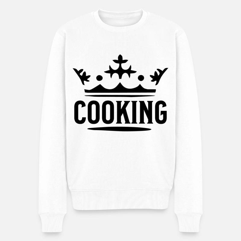 Kochen - Männer Premium Bio Pullover - Weiß
