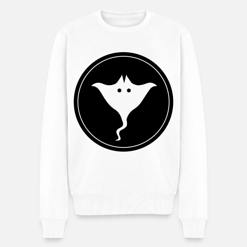 Cercle de symboles Seeigelicon - Pull Premium bio Homme - blanc
