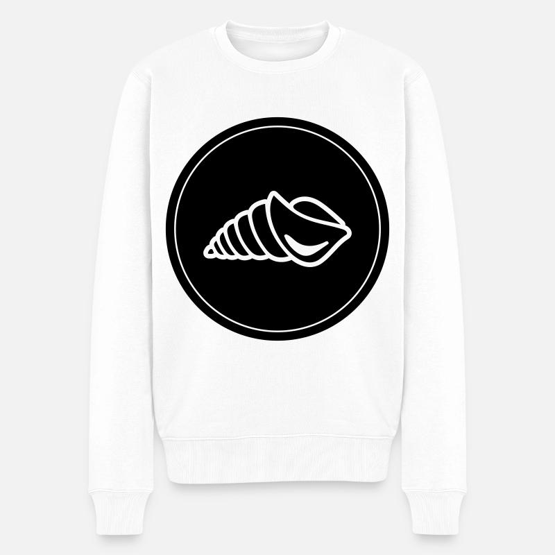Cercle d’escargot de moule - Pull Premium bio Homme - blanc