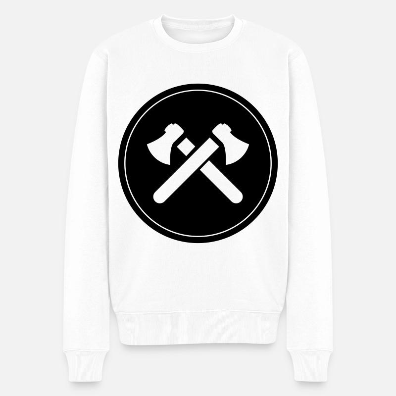Symbole de hache - Pull Premium bio Homme - blanc