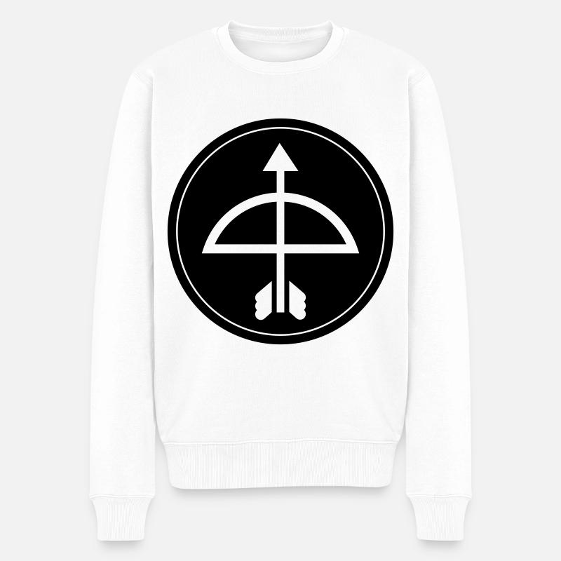 Arc et flèches - Pull Premium bio Homme - blanc