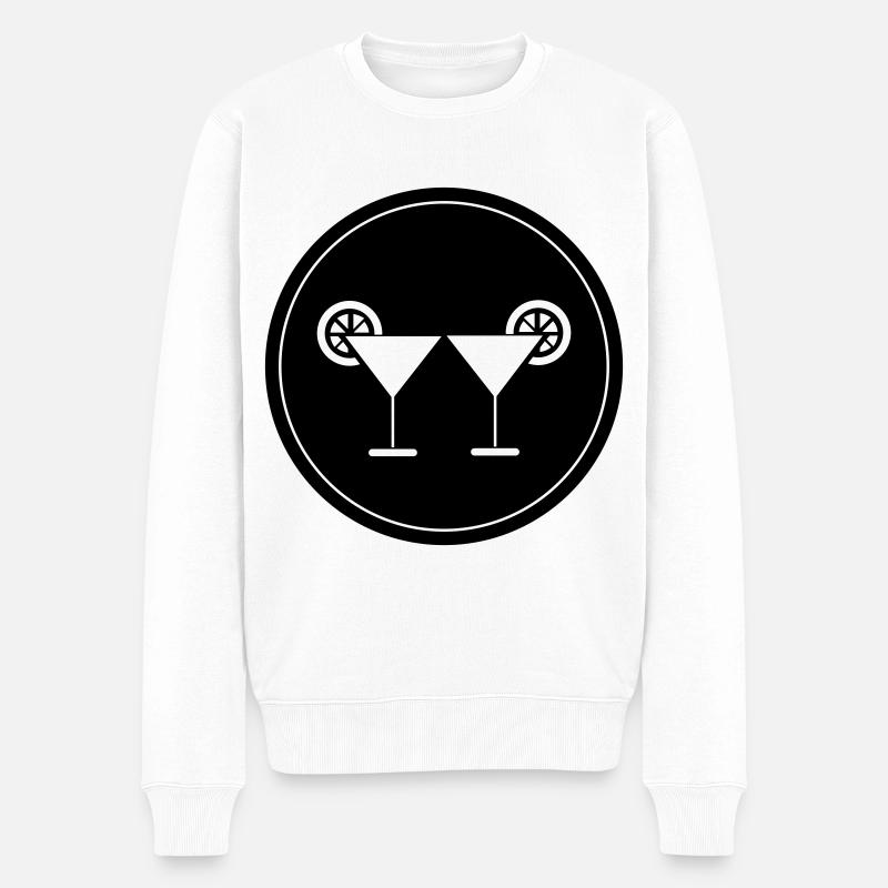 Icône du cocktail - Pull Premium bio Homme - blanc