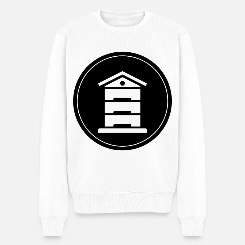 Honig Imker - Männer Premium Bio Pullover - Weiß