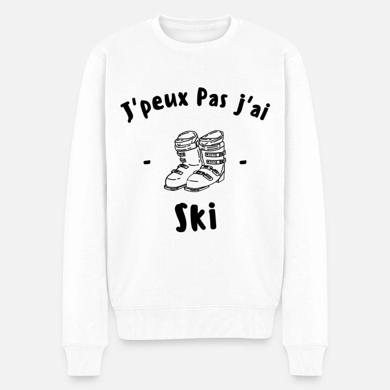 J'peux pas j'ai ski - Pull Premium bio Homme - blanc