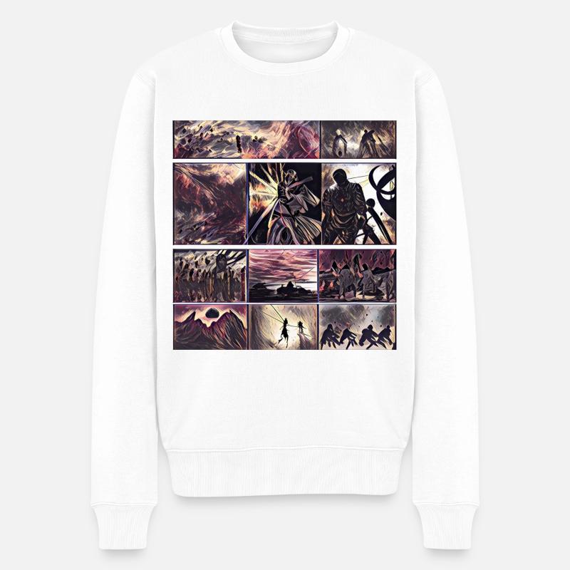 Herrenkollektion | Online-Modus - Männer Premium Bio Pullover - Weiß