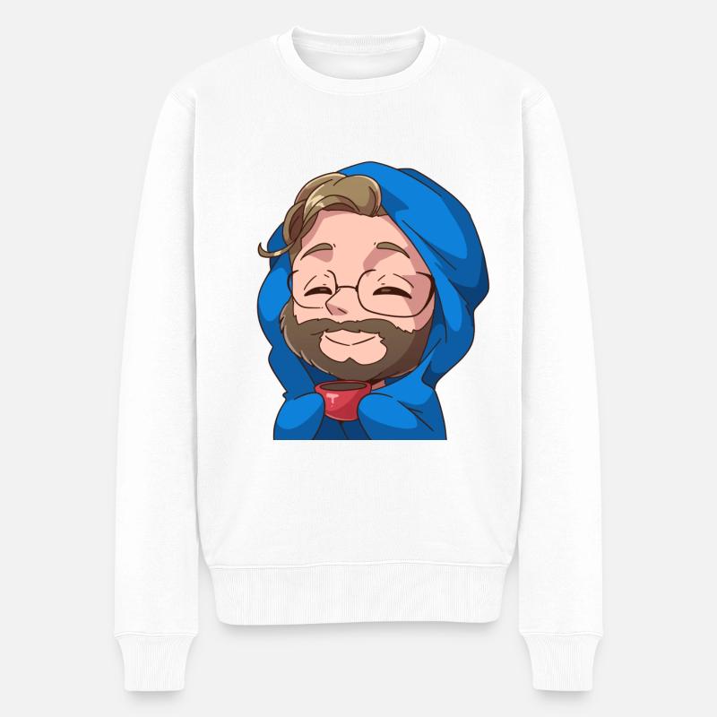 Cosy Manny - Männer Premium Bio Pullover - Weiß
