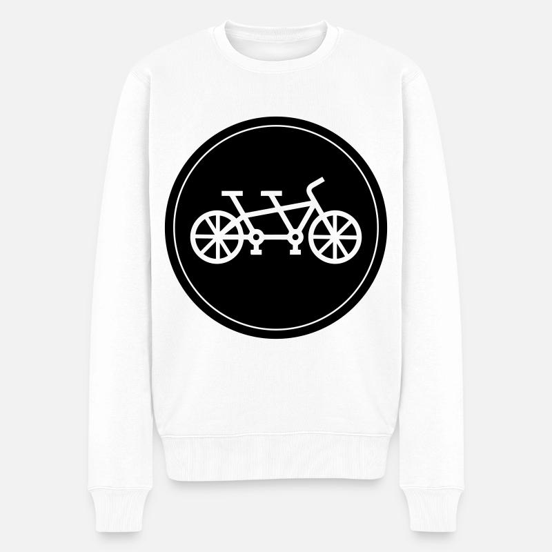 Tandem vélo - Pull Premium bio Homme - blanc