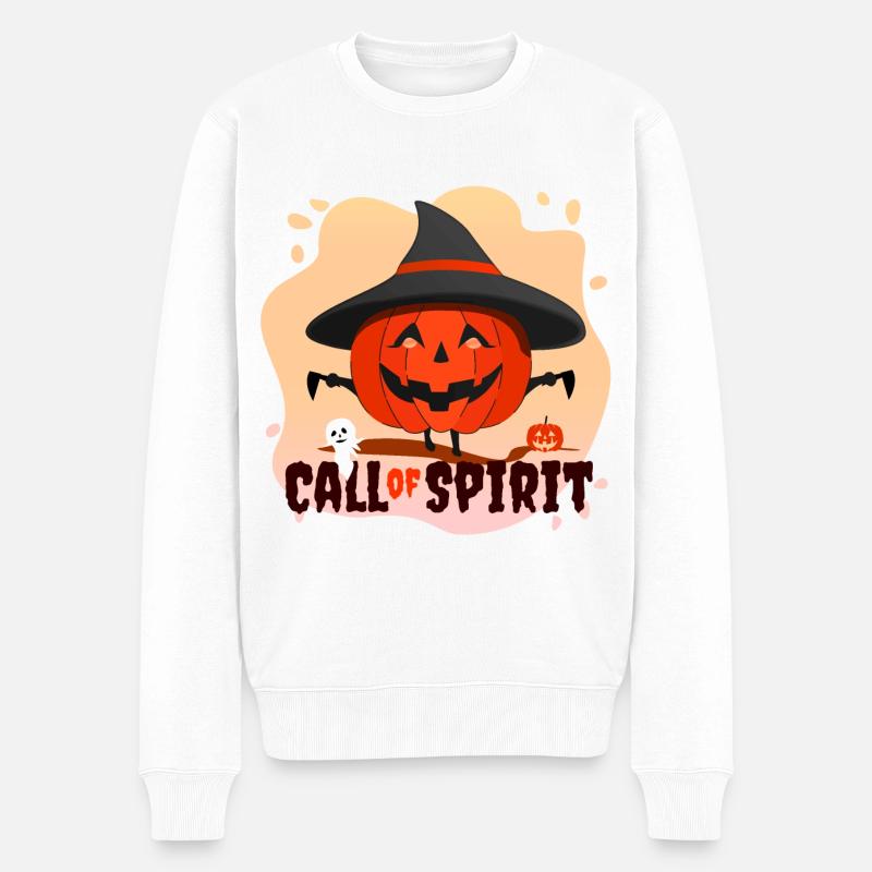 Halloween appel de l'âme - Pull Premium bio Homme - blanc