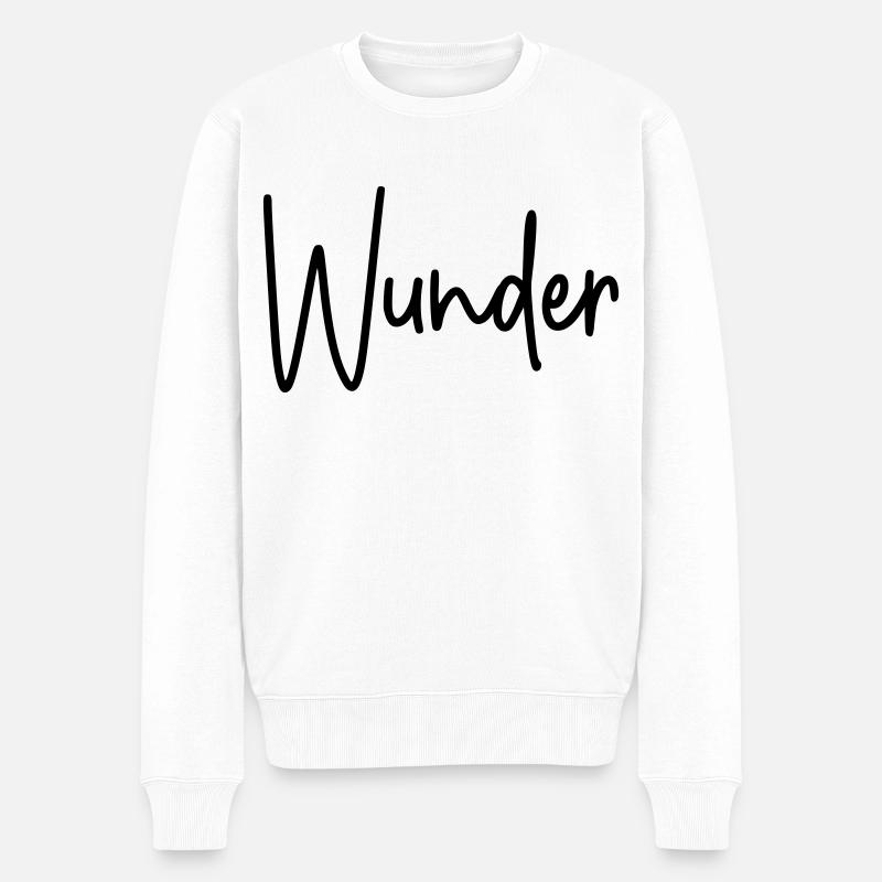 Wunder - Männer Premium Bio Pullover - Weiß