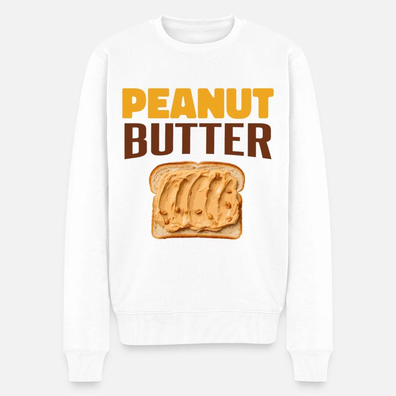 Pâte d’arachide - Pull Premium bio Homme - blanc