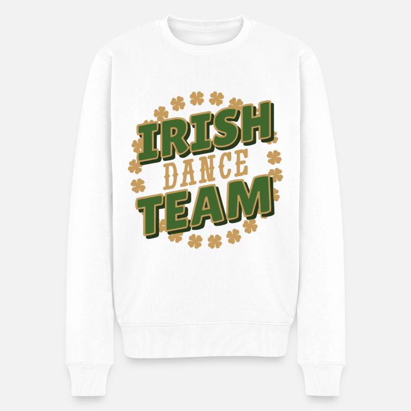 Équipe de danse irlandaise - Pull Premium bio Homme - blanc