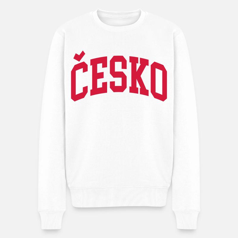 Česko - Pull Premium bio Homme - blanc