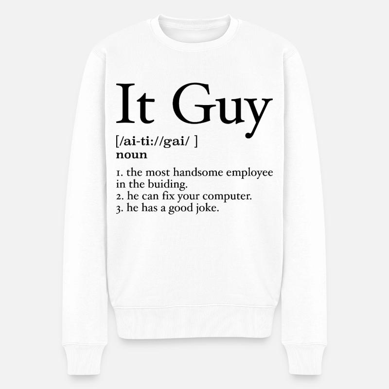 It guy definition - Pull Premium bio Homme - blanc