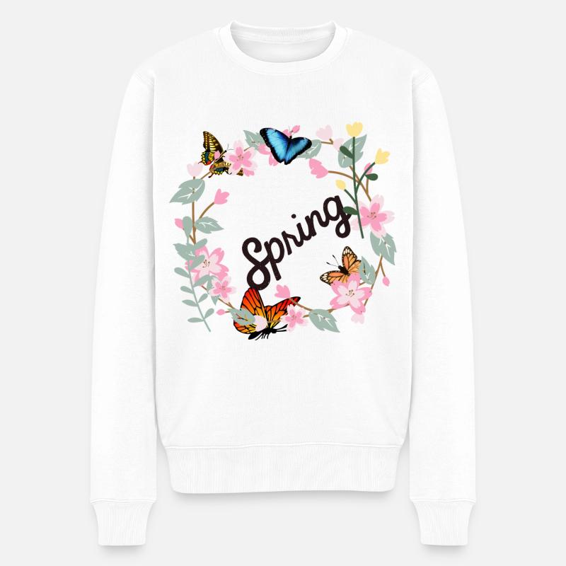 T-shirt de printemps - Pull Premium bio Homme - blanc