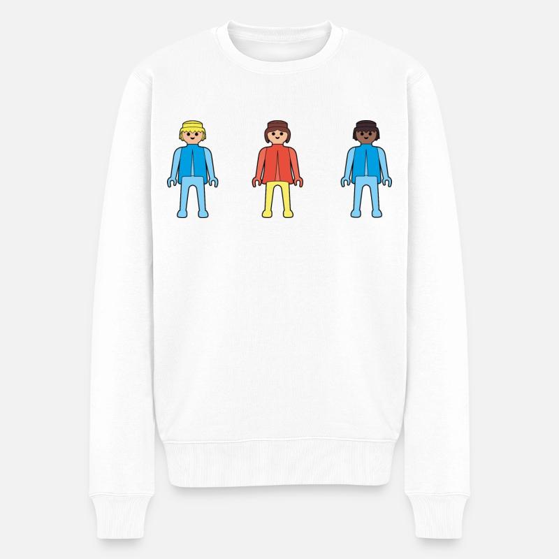 Playmobil Figuren - Männer Premium Bio Pullover - Weiß