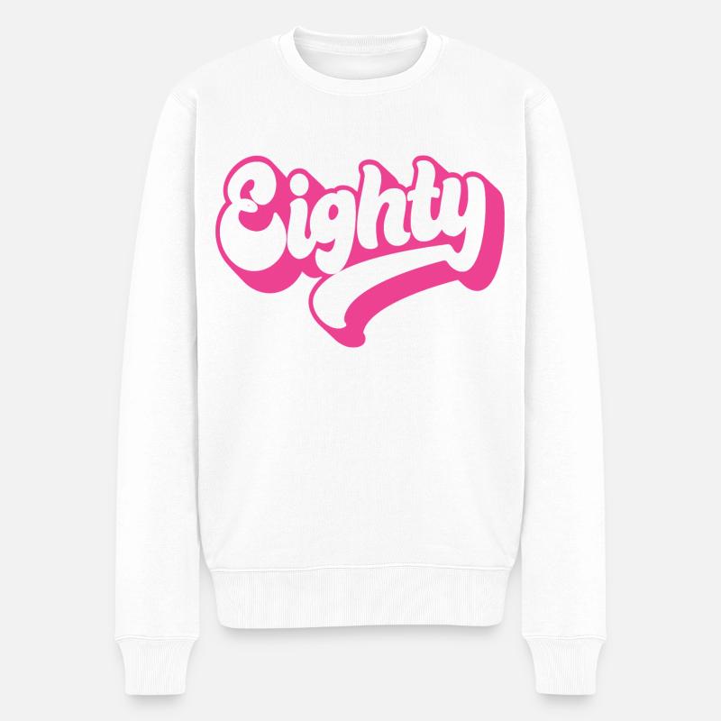 Quatre-vingts femmes de 80 ans - Pull Premium bio Homme - blanc